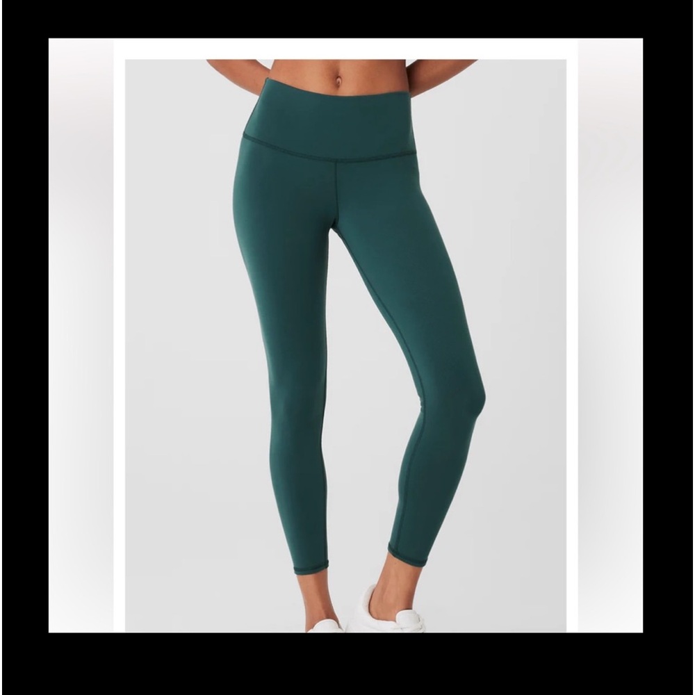 Alo yoga Small  leggings only midnight green